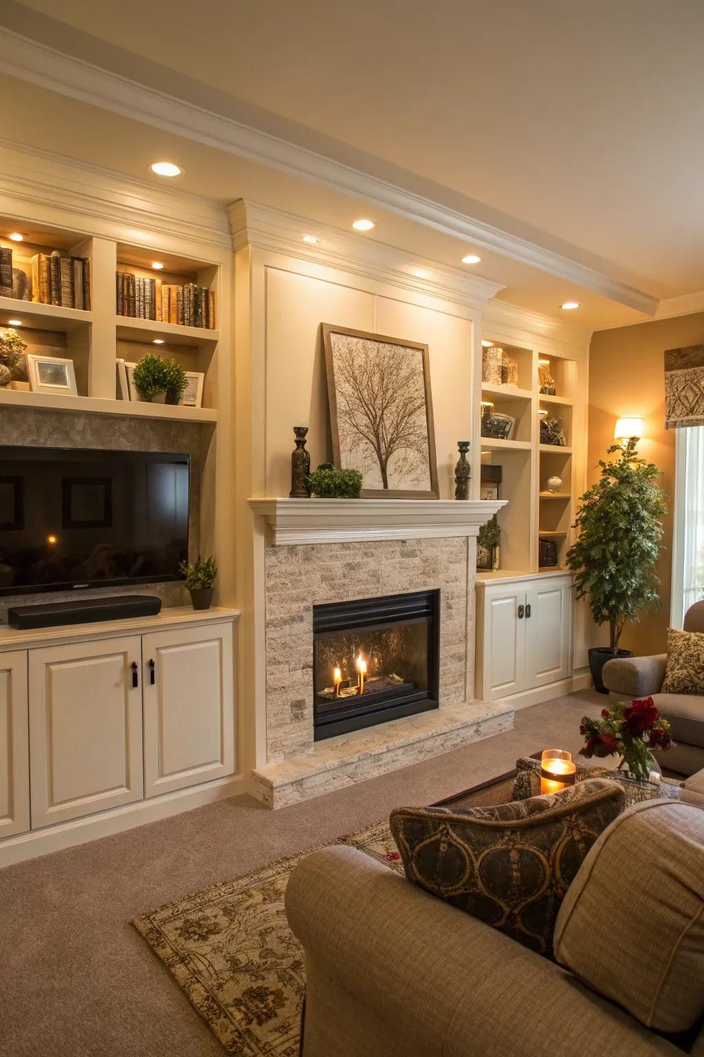 Concealed sections maintain your space's tidiness and streamlined appearance.