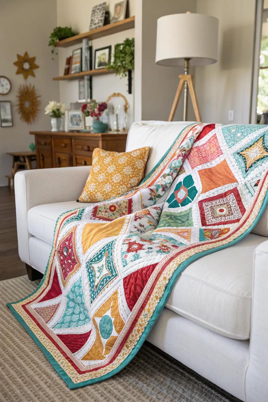 Retro-stimulated quilts blend nostalgia with modern style.