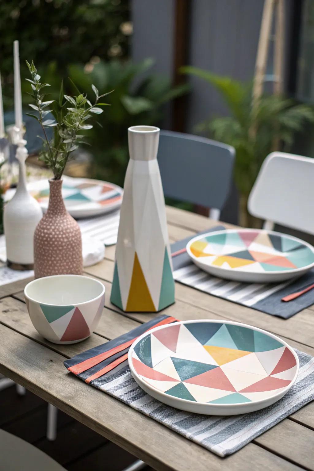 Unconventional forms introduce intrigue and creativity to your table.