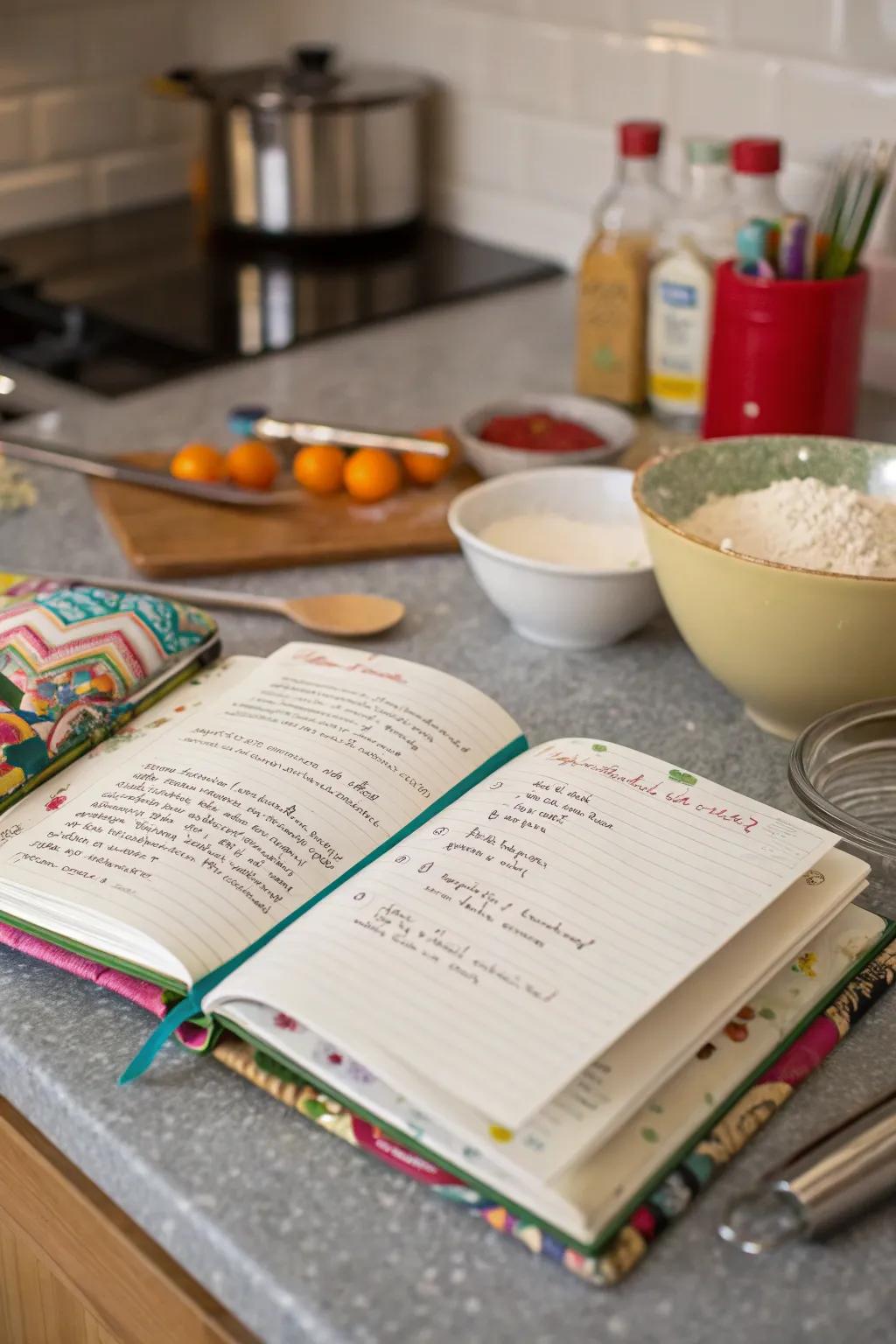 A custom cookbook maintaining cherished culinary traditions.