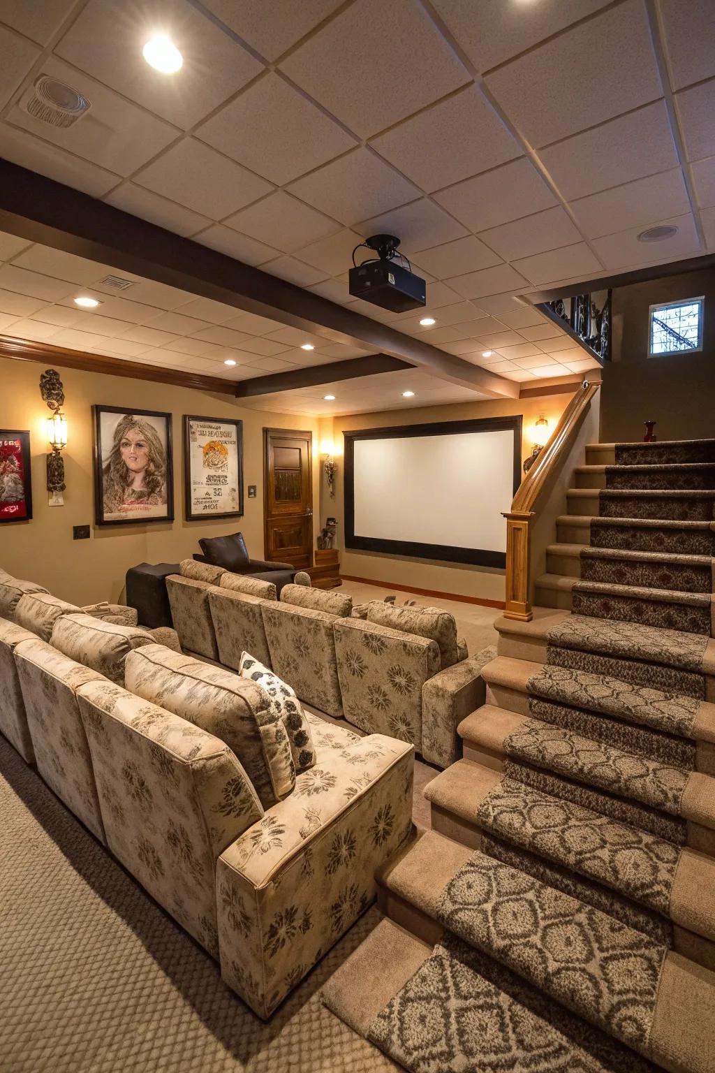 Raised seating guarantees a great view for everyone.