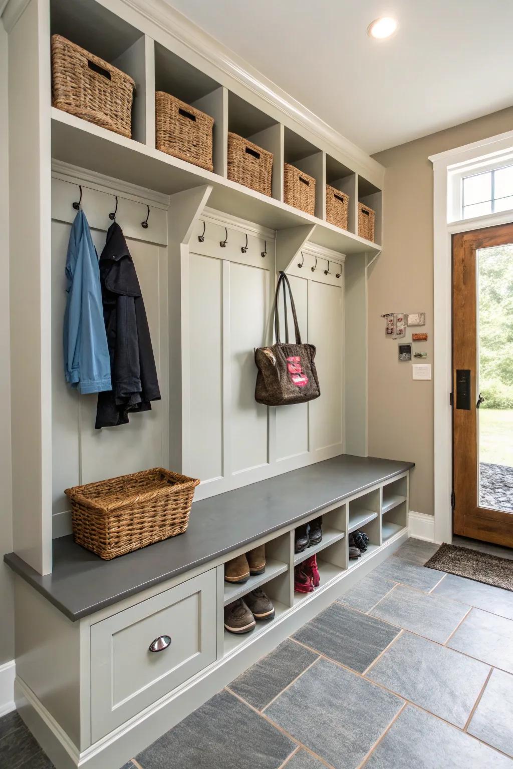 A well-arranged drop spot for everyday must-haves.