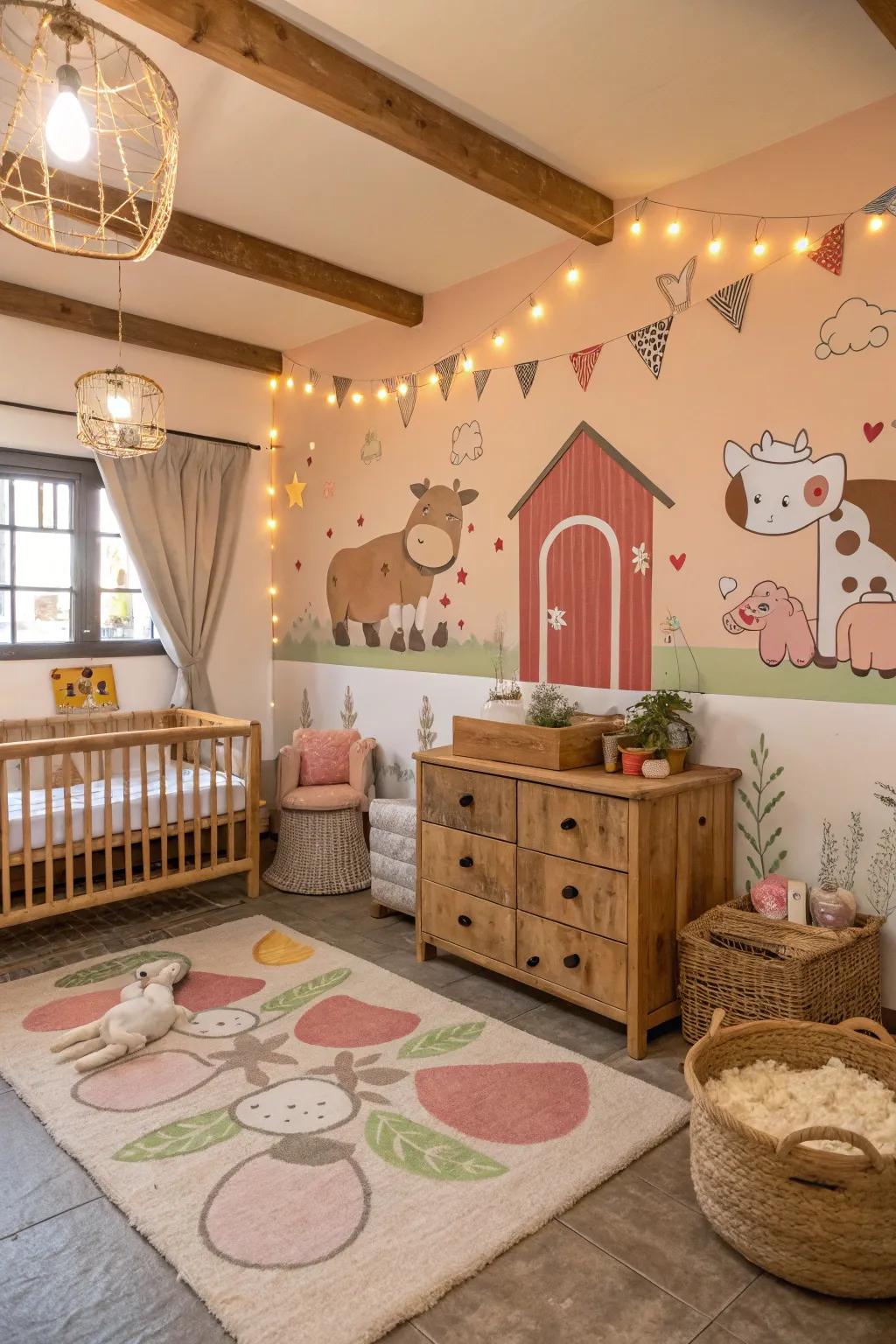 In your nursery, discover the simple pleasures of farm life.