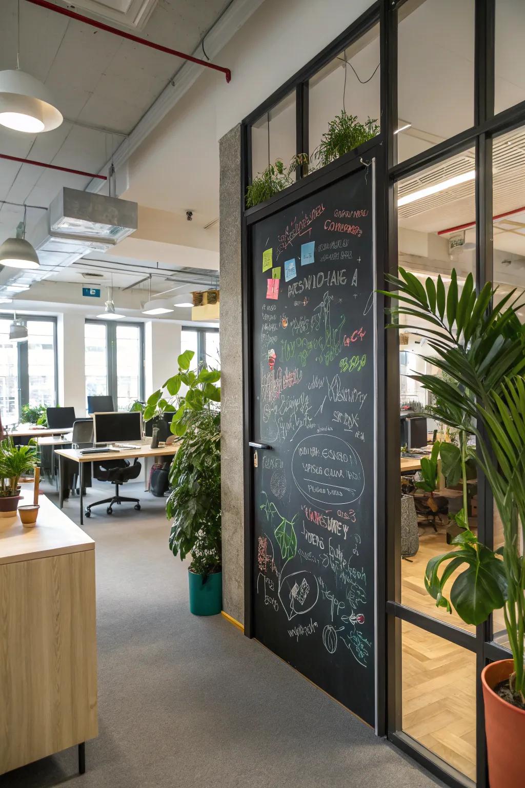 Let your workspace door express your creativity.