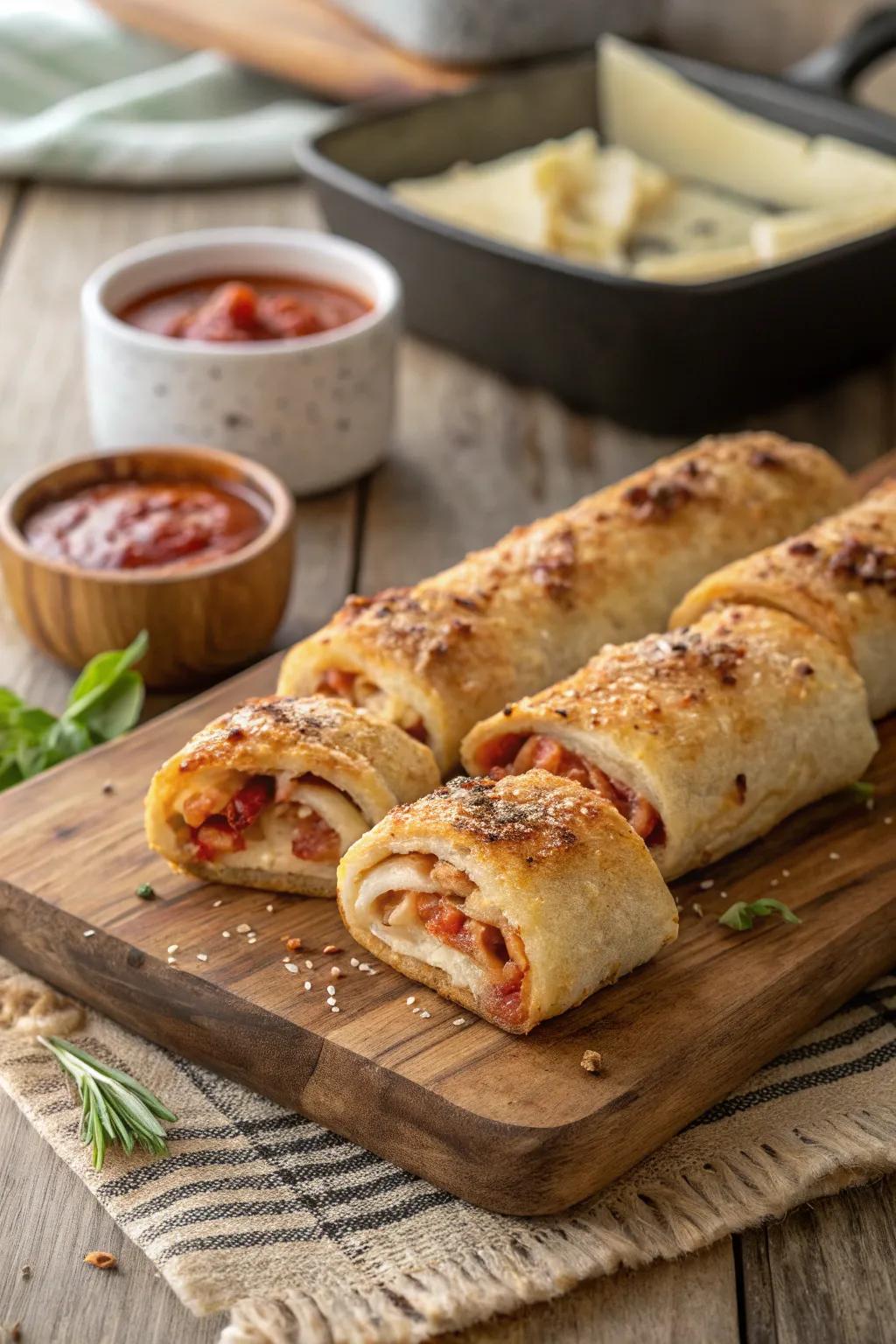 Bonfire flatbreads that are savory and fulfilling.
