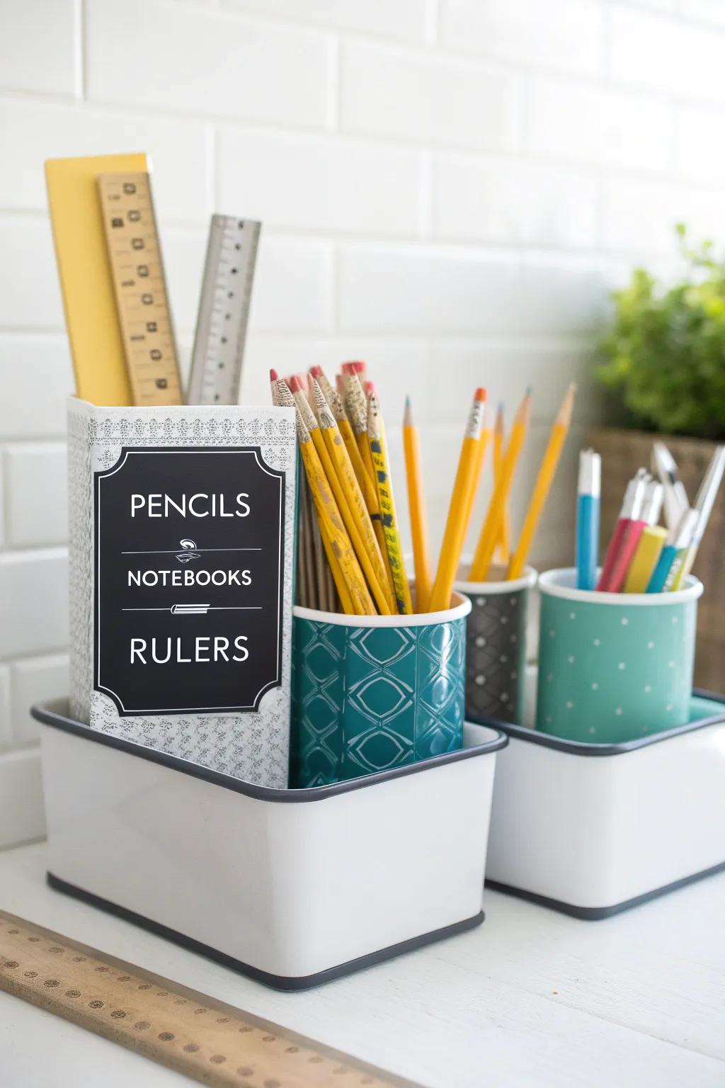 Chalkboard labels offer a creative and adaptable labeling solution.