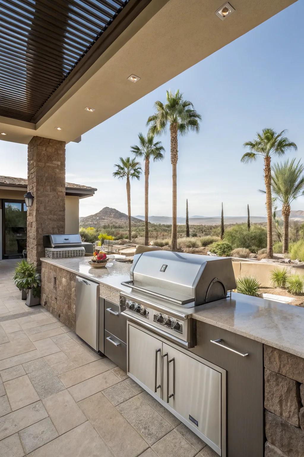 Mirror finish appliances provide toughness and an elegant appearance.