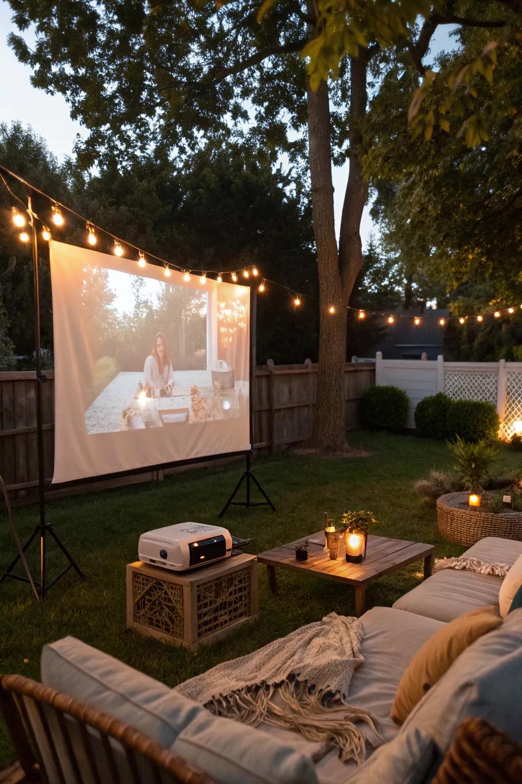 Create unforgettable cinematic moments right in your backyard.