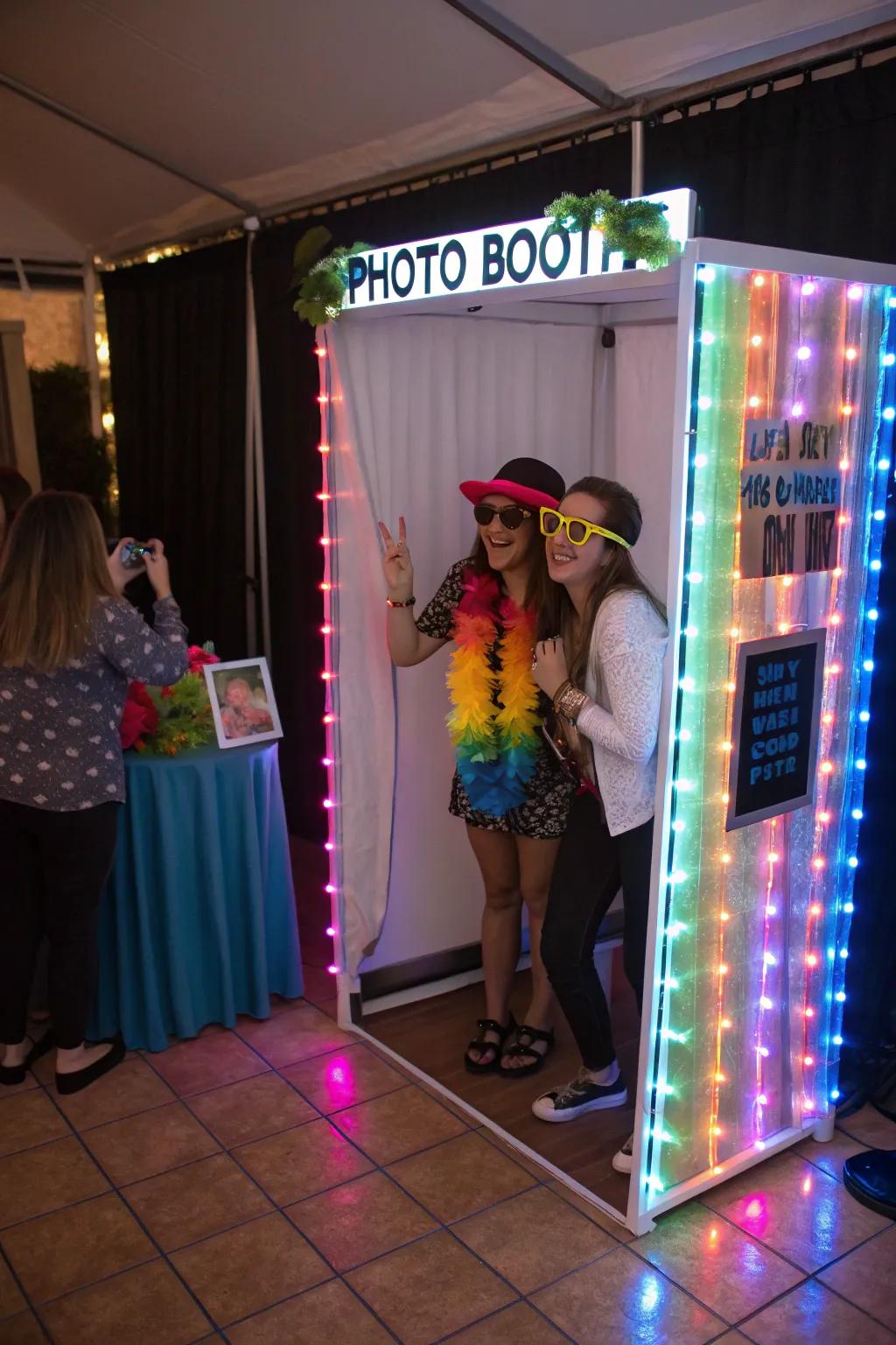 Capture memories with a homemade LED photo area.