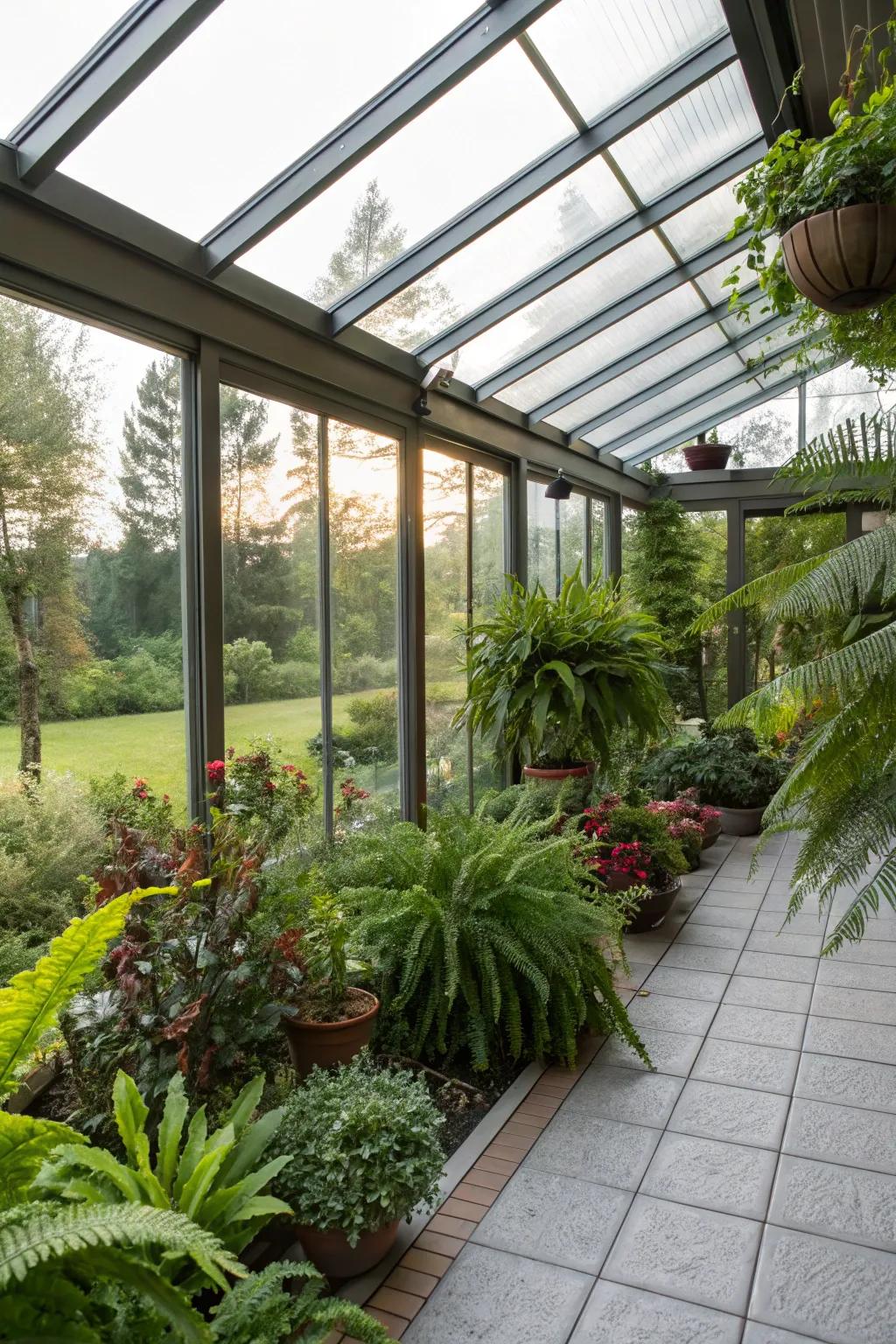 Fashion an opulent hot-house getaway inside your patio boundary.