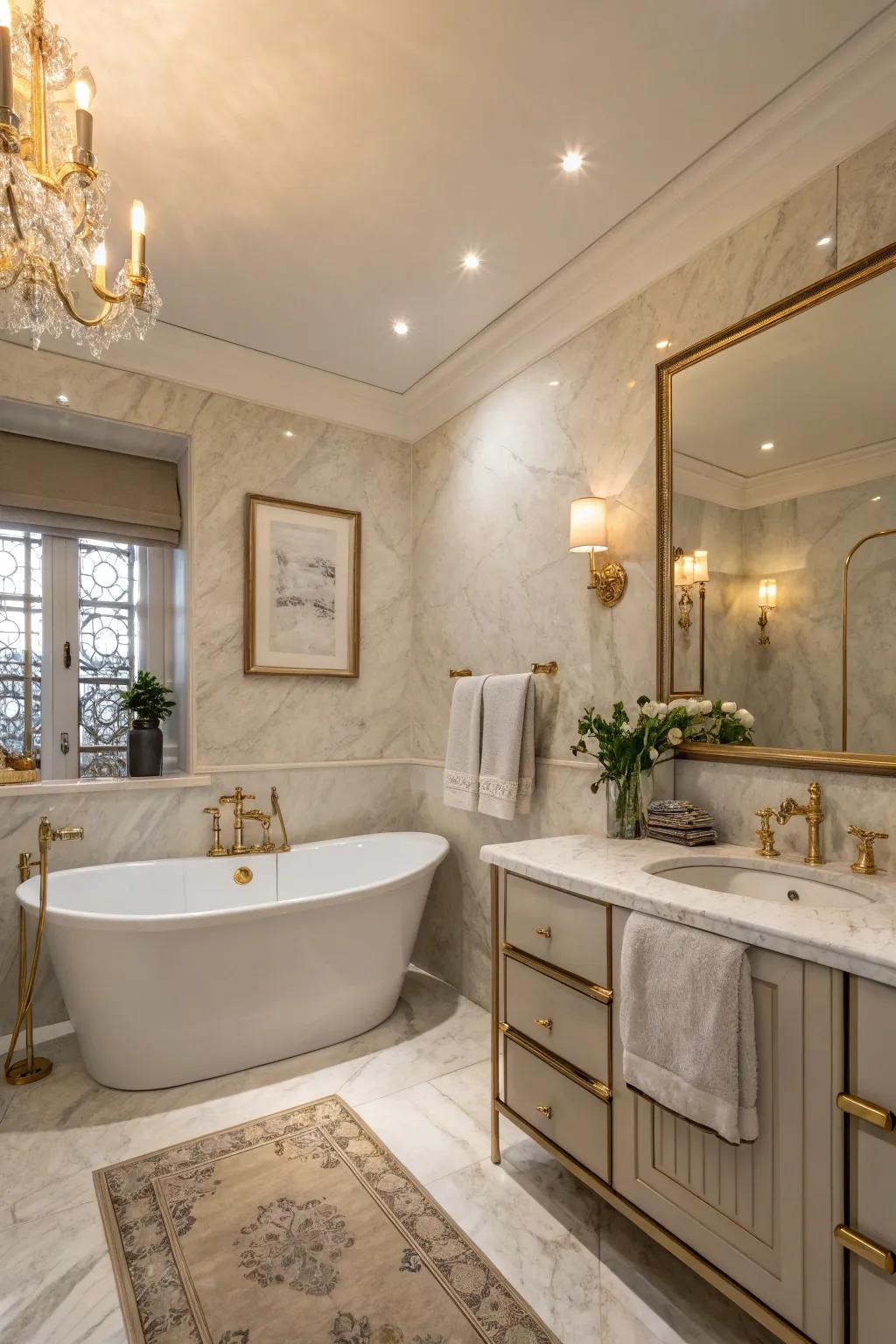 Transform your bathroom into a tranquil spa-resembling haven.