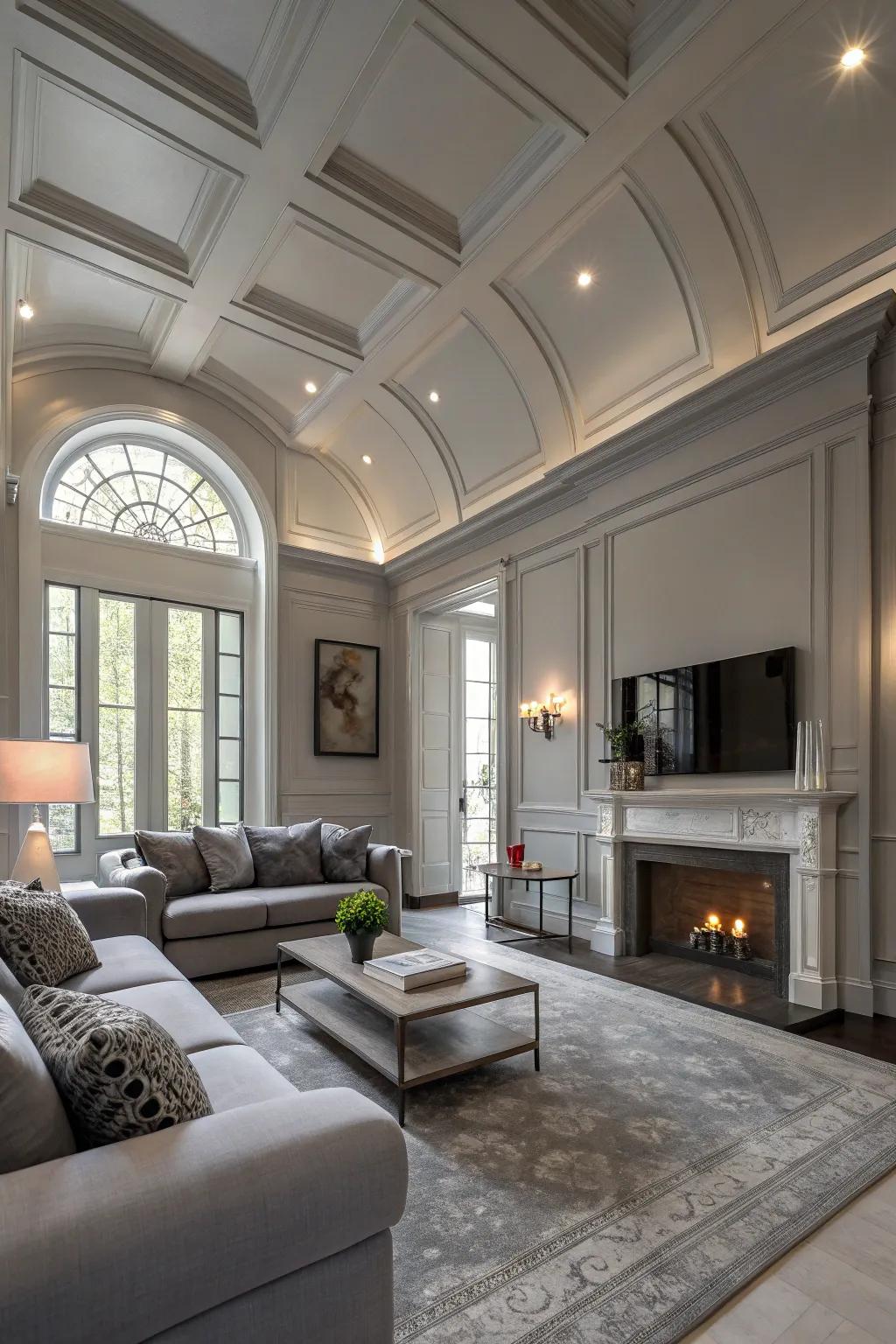 Drawing attention to building details for a unified appearance.