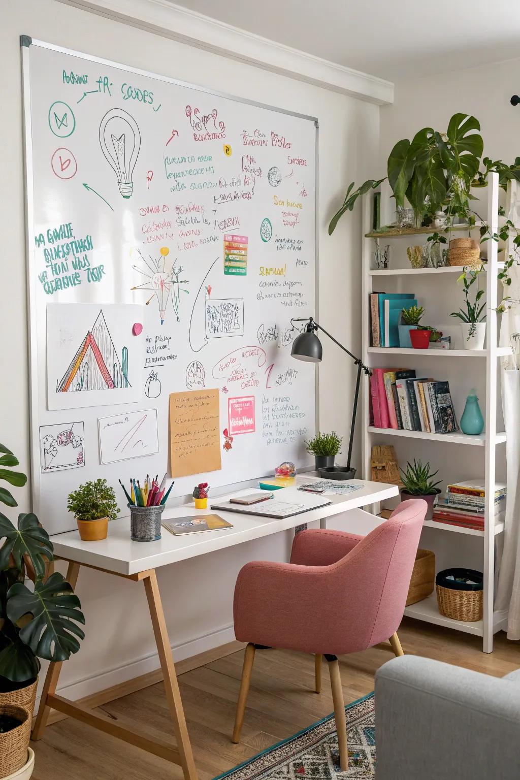 Unleash your creativity with a dedicated doodle space.