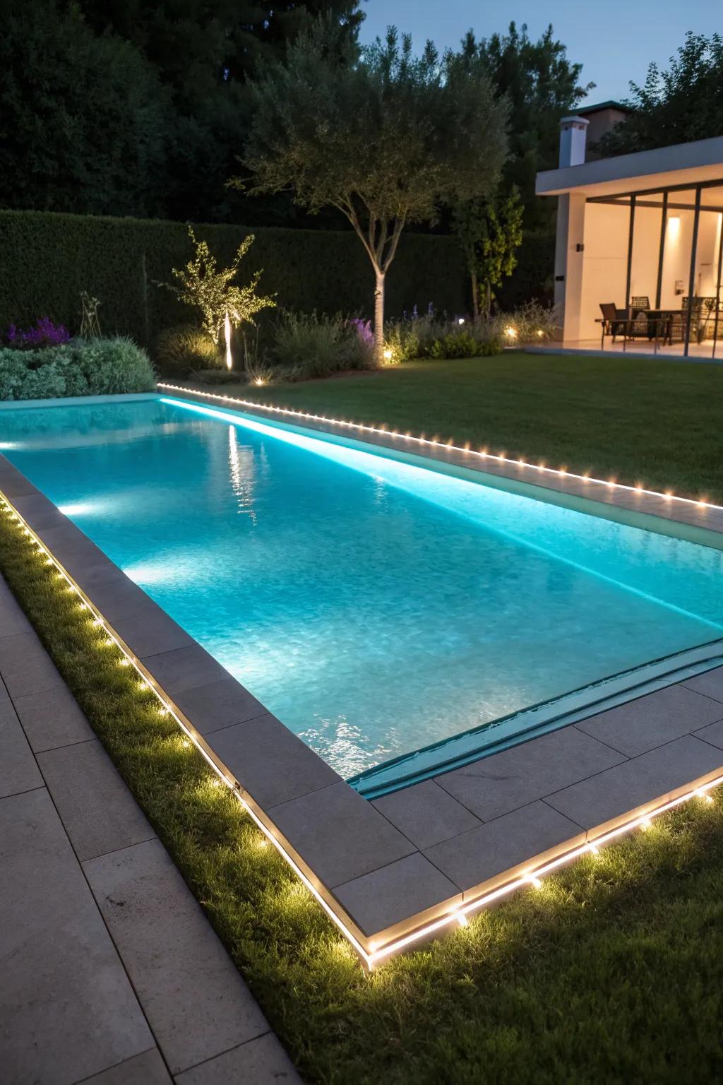 Diode strips present a sleek, modern lighting option.