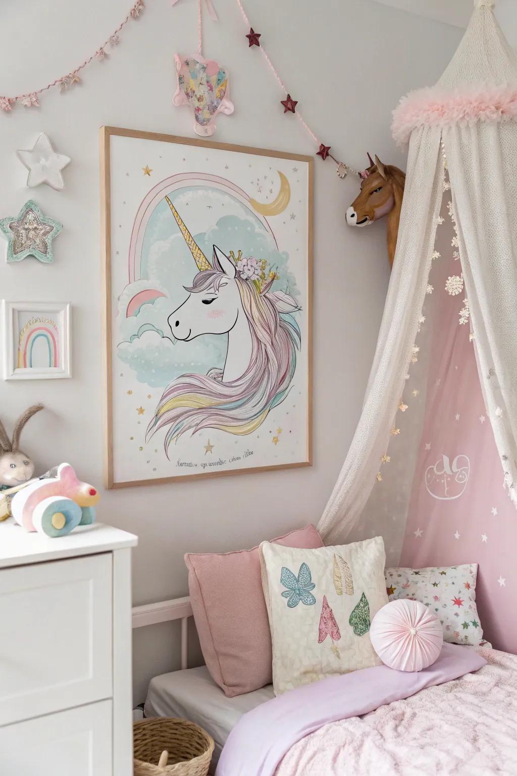 A magical equine art piece that captivates and inspires dreams.