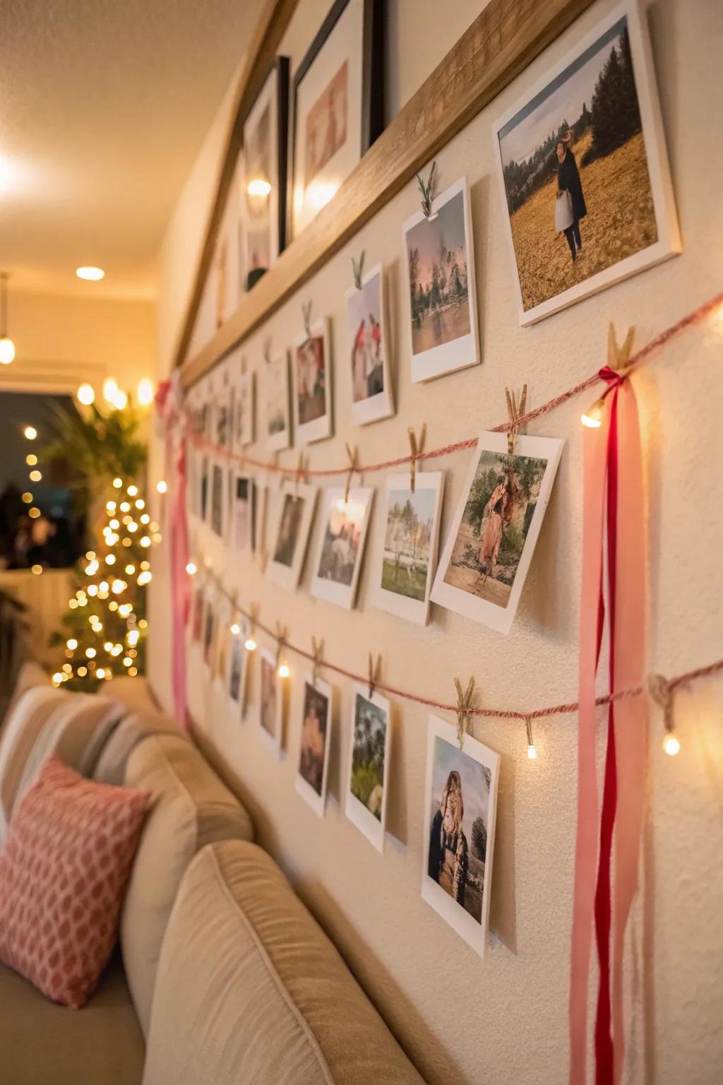 Showcase your memories with a band snapshot display.