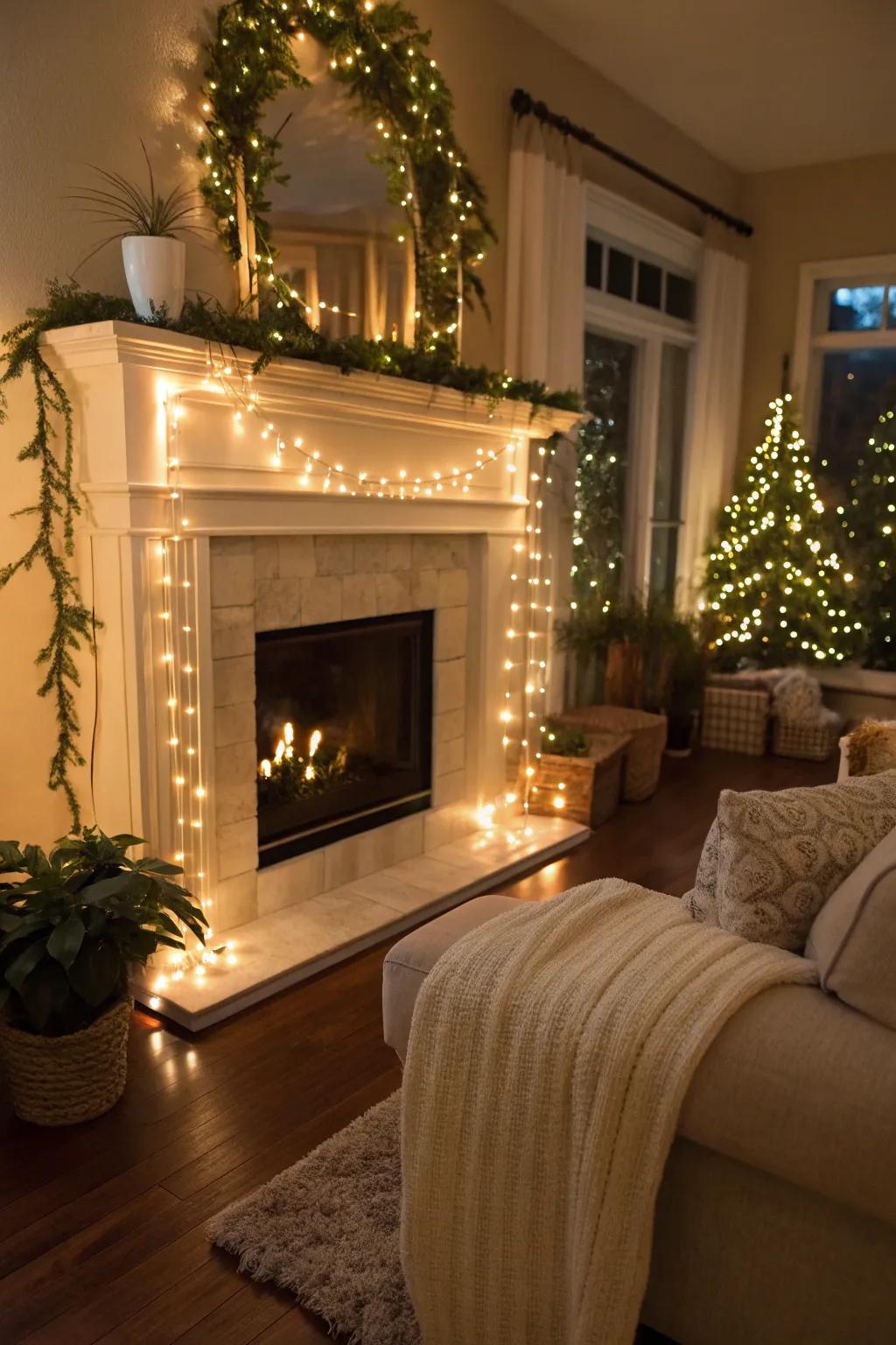 Enhance your fireplace with inviting optical illumination.