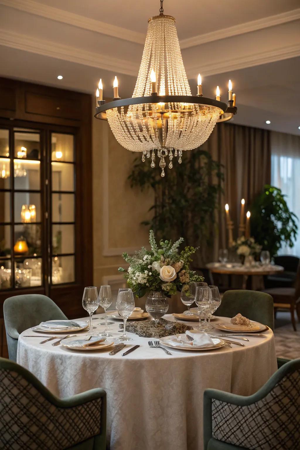 Lighting sets the ambiance and improves the decor.