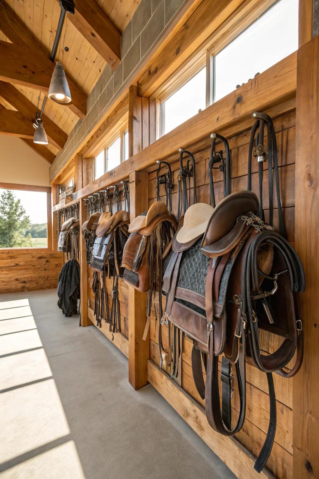 Eco-friendly racks convey a sustainable style declaration.