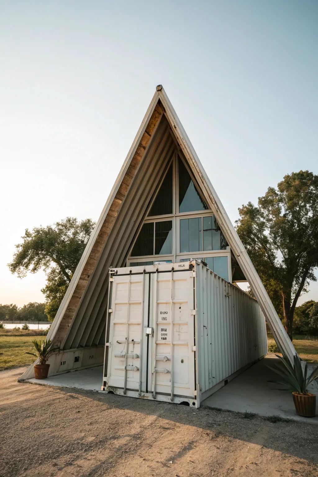 Classic A-frame roofs are both stylish and practical.
