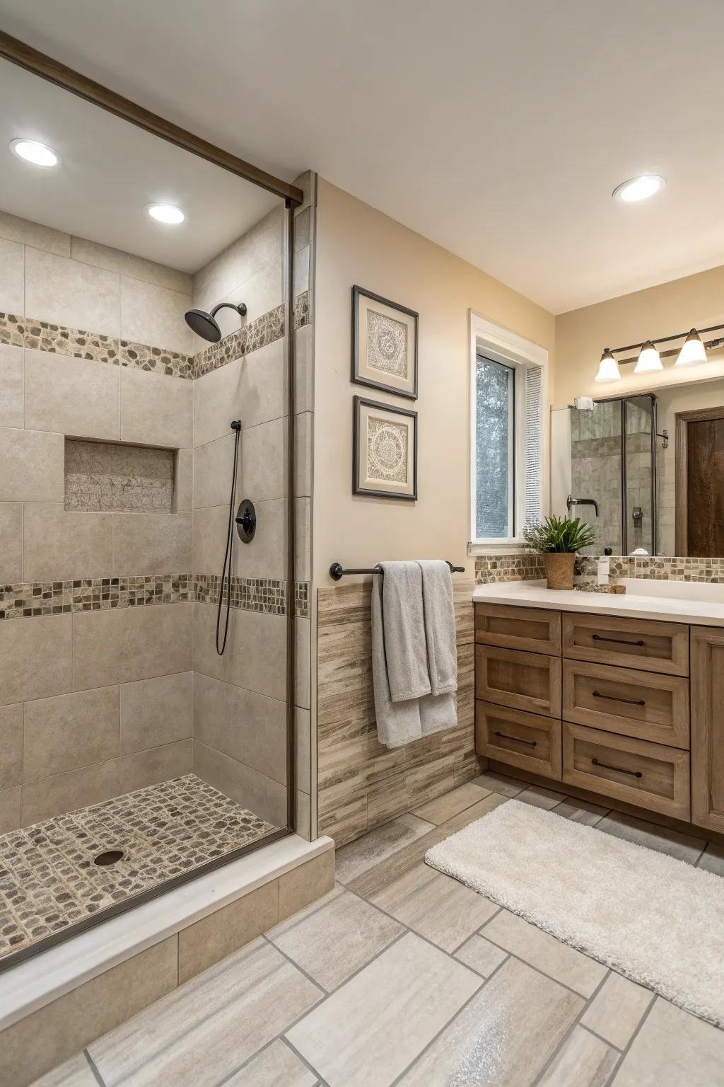 Subdued tones offer ageless elegance and adaptability.