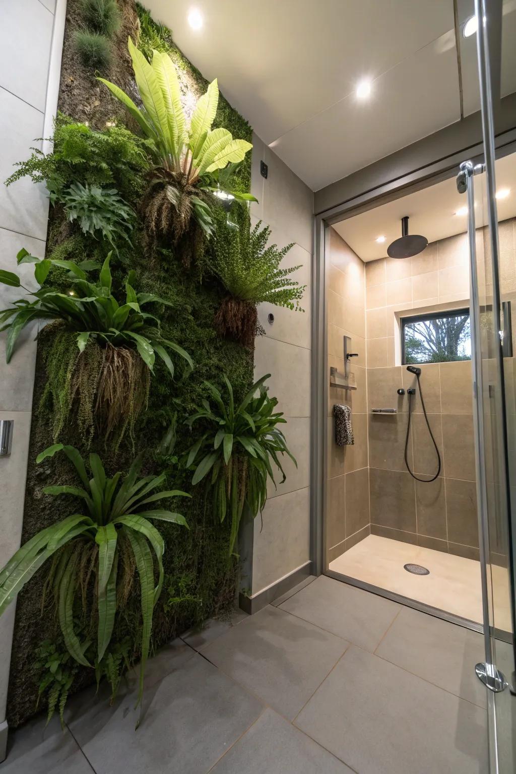 Affixed staghorn fronds usher sculptural refinement into your expanse.