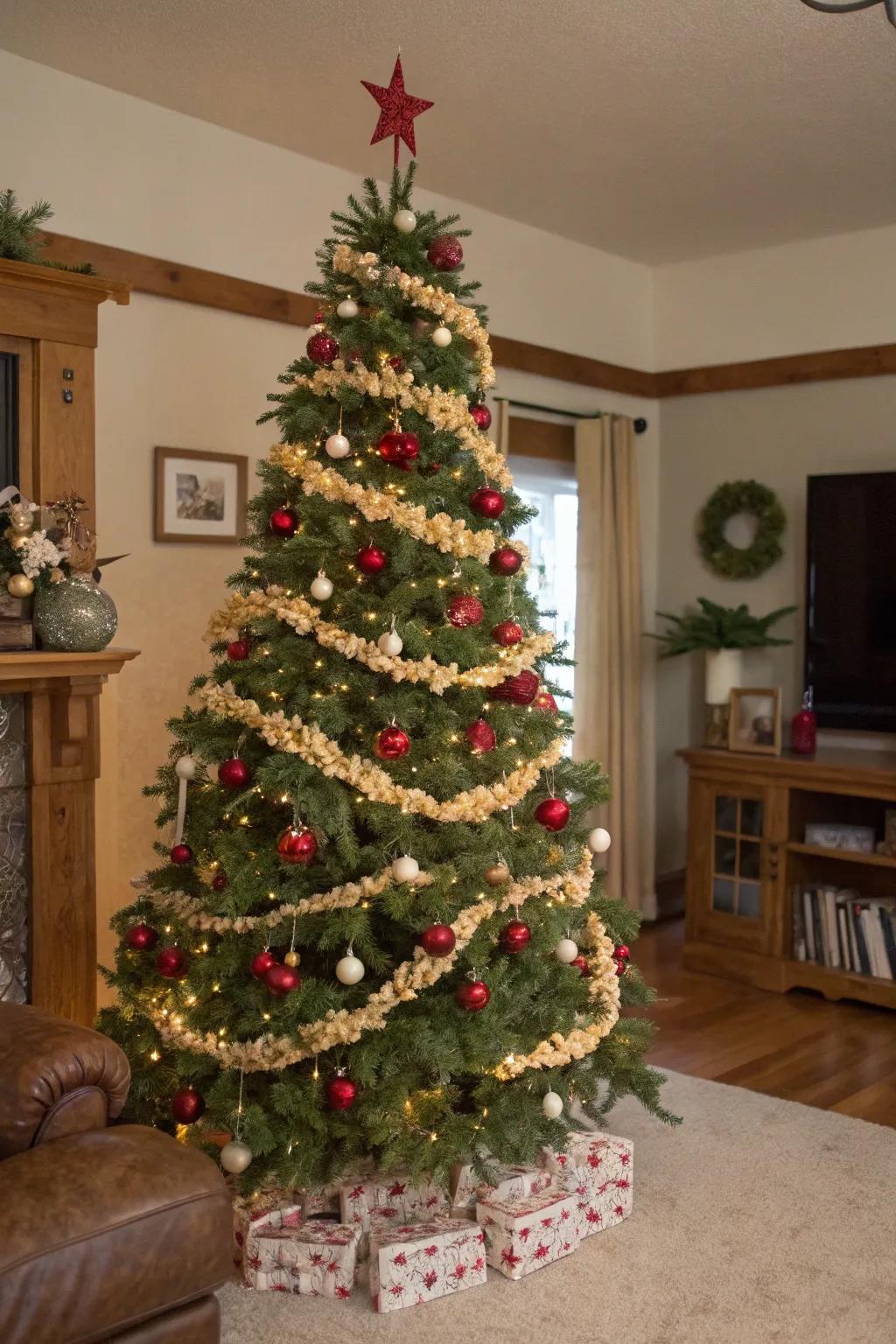 Interactive charm through natural garlands.