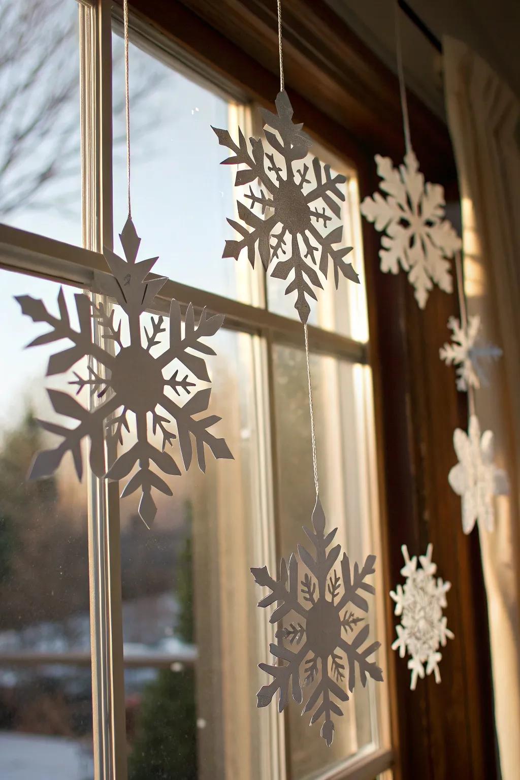 Handcrafted parchment glacial crystals impart a personalized nuance to your decor.
