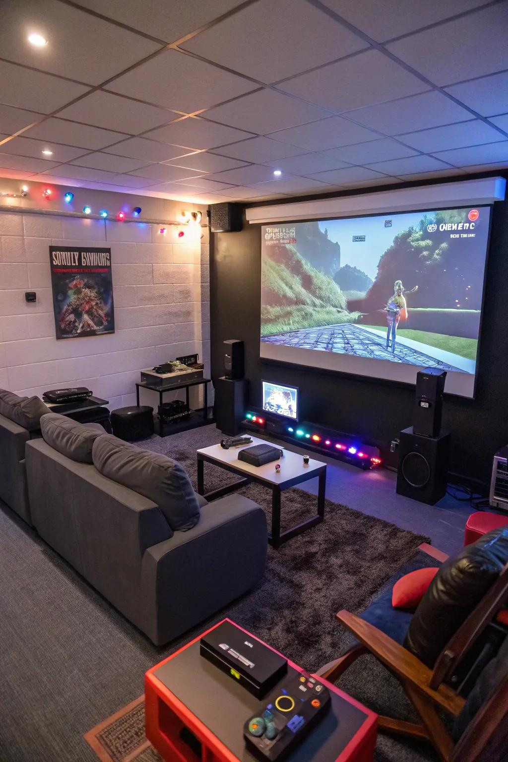 Projectors offer a unique and immersive gaming experience.