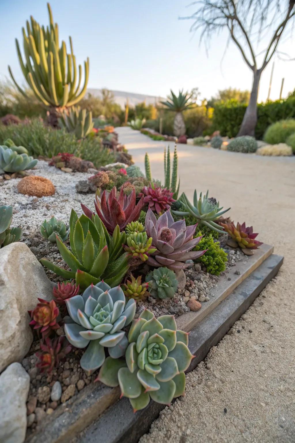 With their unique shapes and colors, succulents offer beauty that's easy to maintain.