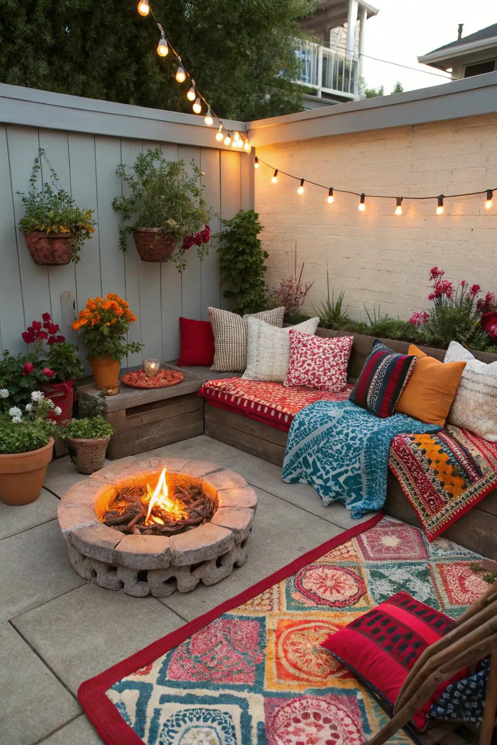 Colorful highlights breathe life into your patio design.