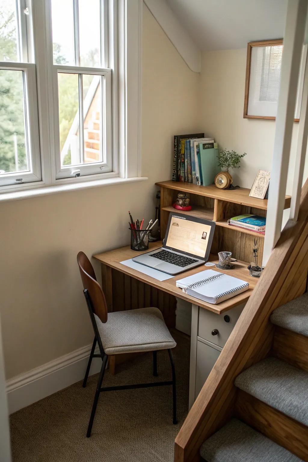 A mini workspace can boost the functionality of your landing.