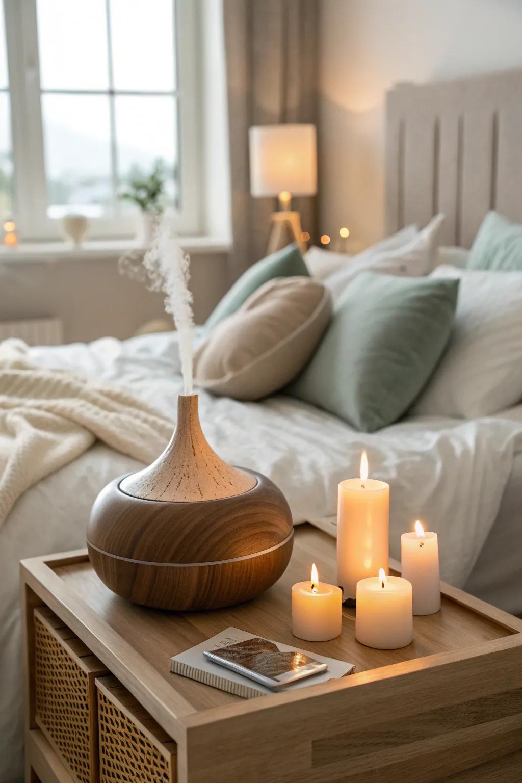 Aromatherapy brings calming scents into your space.