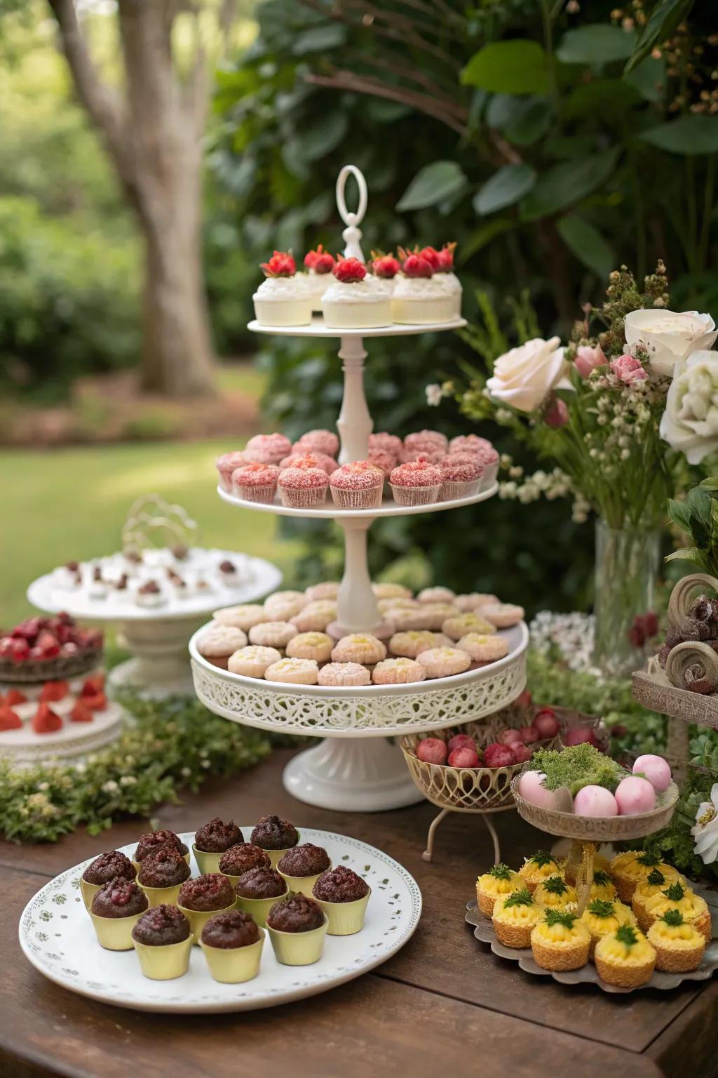 Captivate your guests with an irresistible array of sweet delights.