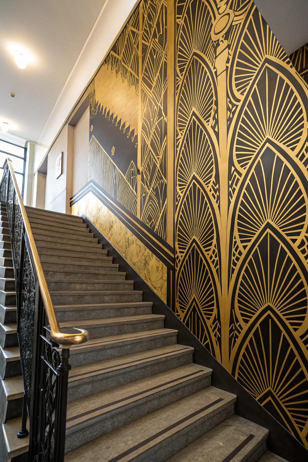 Add Art Deco elegance to your staircase.