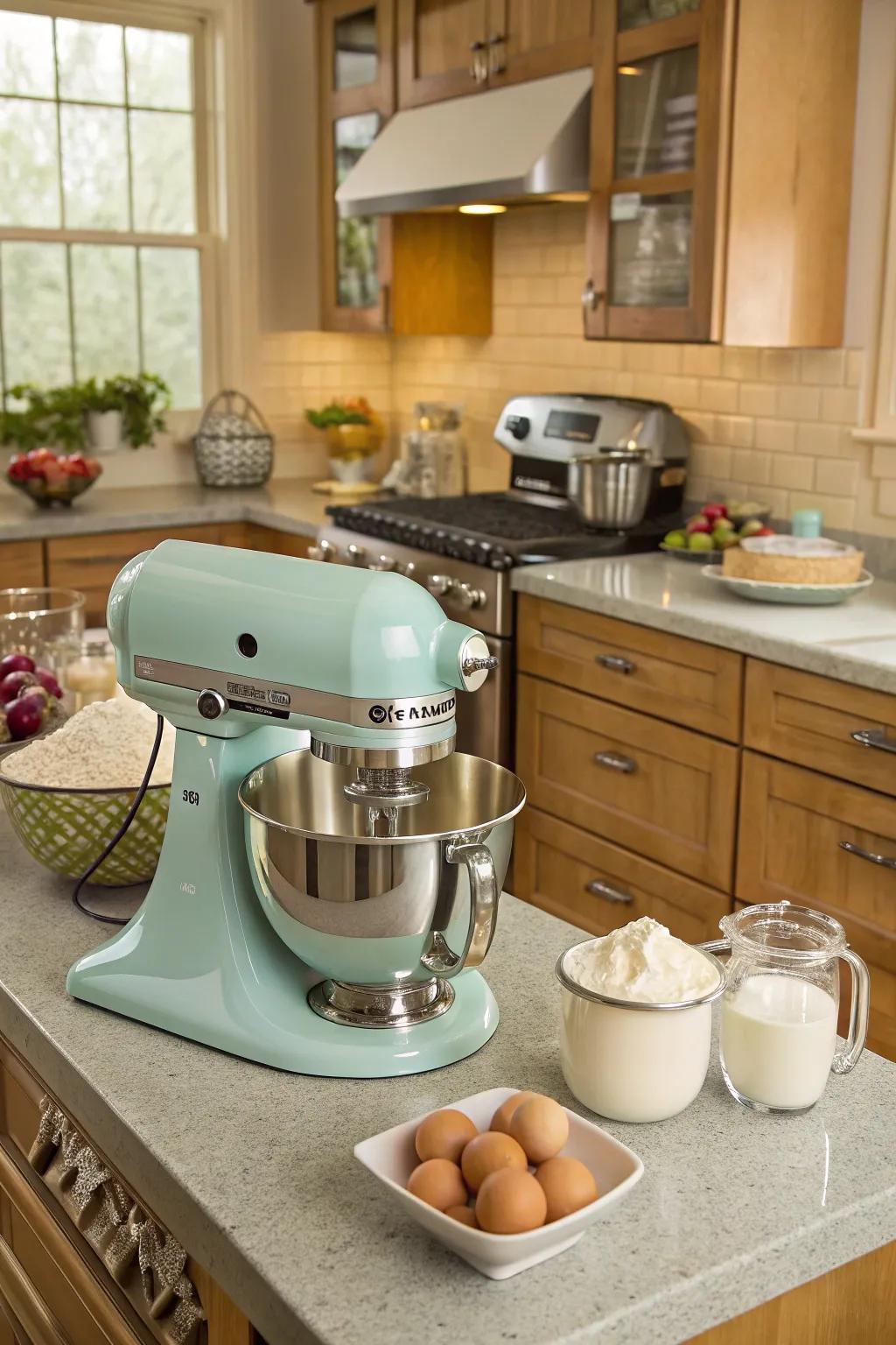 Color harmony: A mixer that matches your kitchen's colors