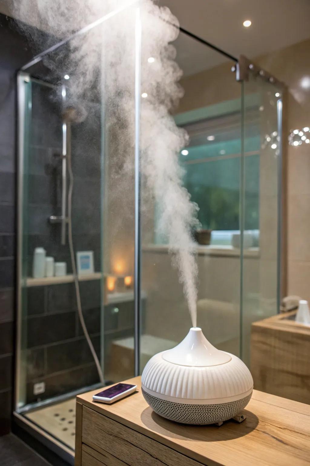 Aromatherapy transforms steam showers into a retreat for the senses.