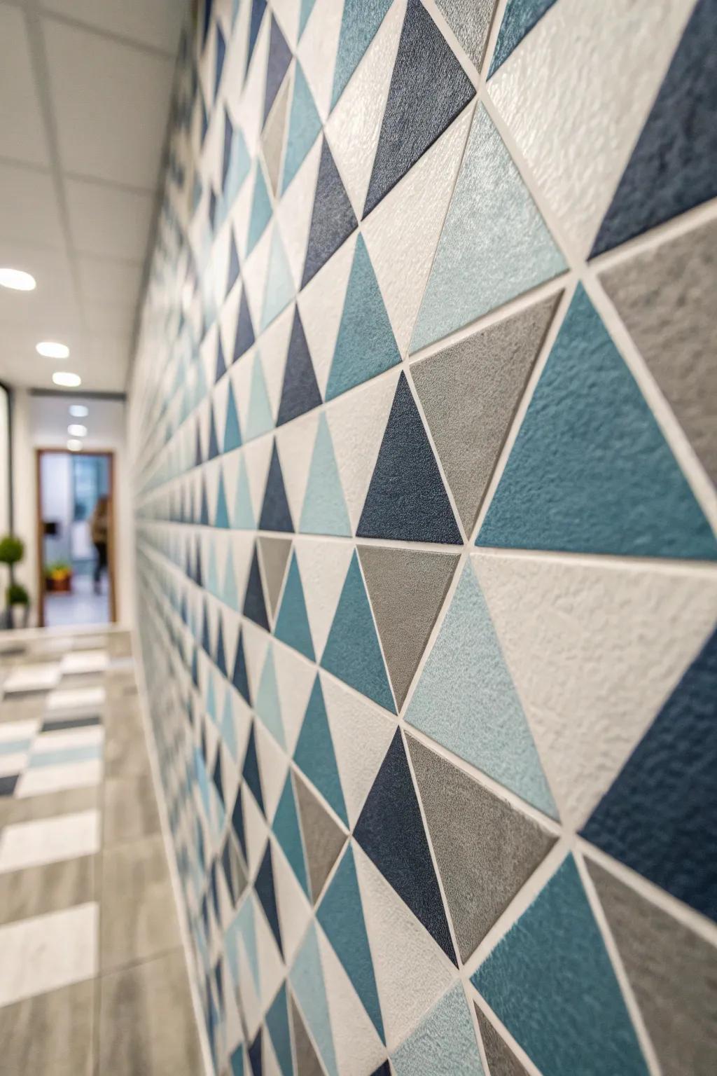 Geometric designs inject a distinctive element into your streaming configuration.