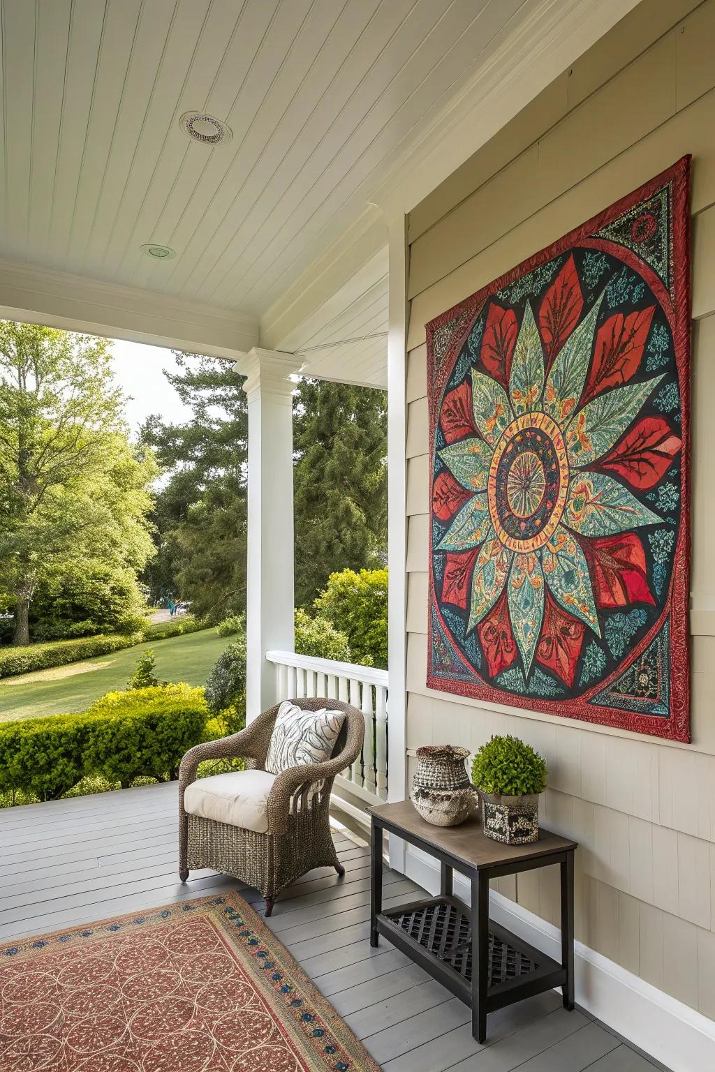 A focal point draws attention and solidifies your porch design.