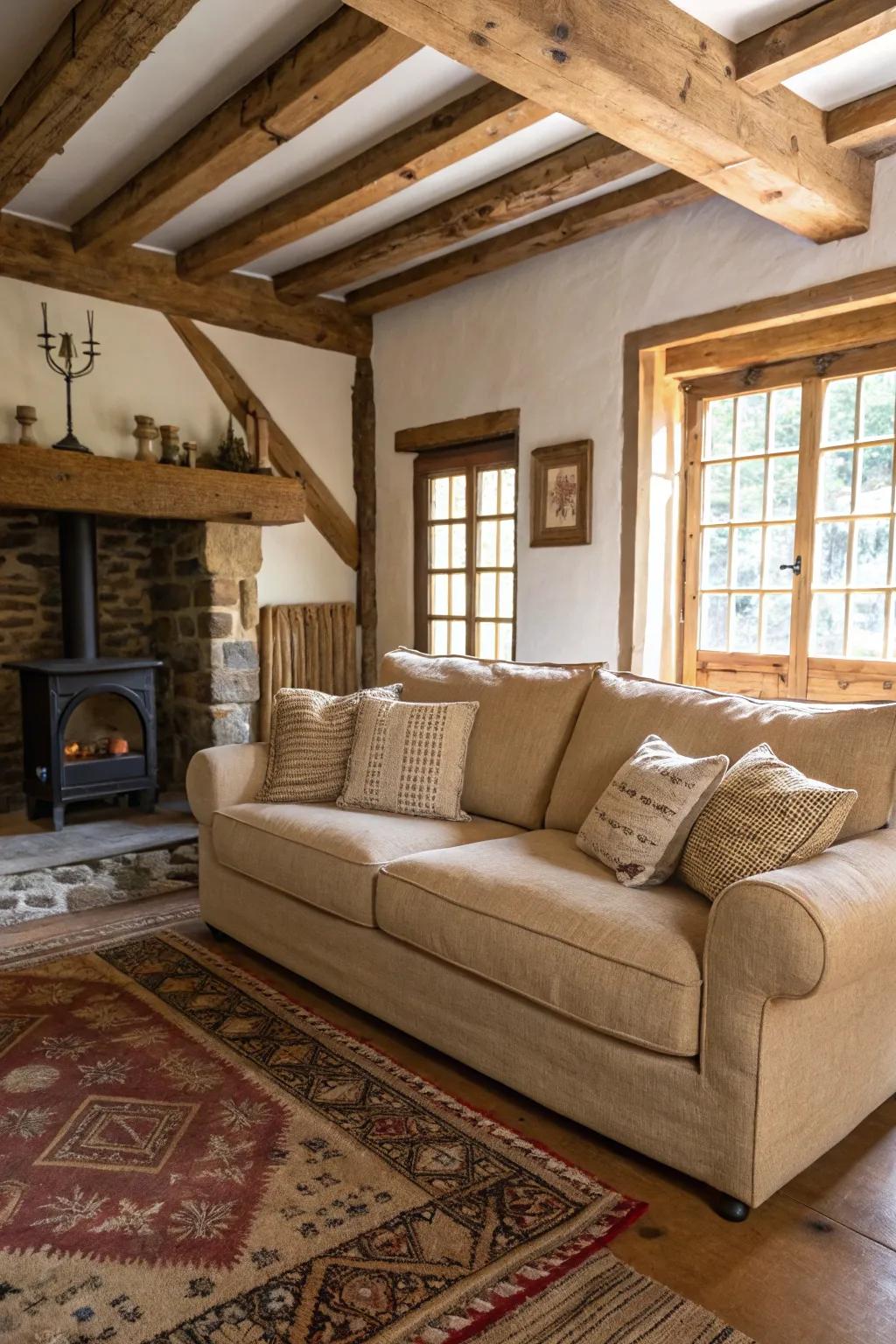 Natural materials bring warmth and rustic charm to your decor.