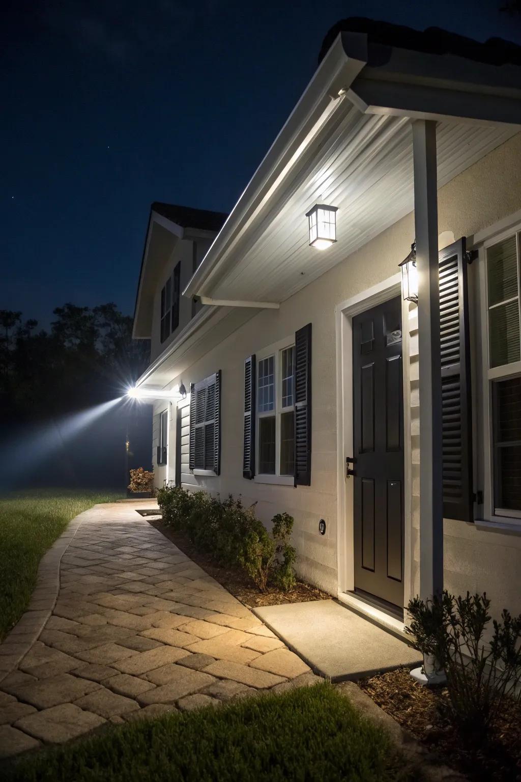 Proximity activated lights enhance safety and efficiency.
