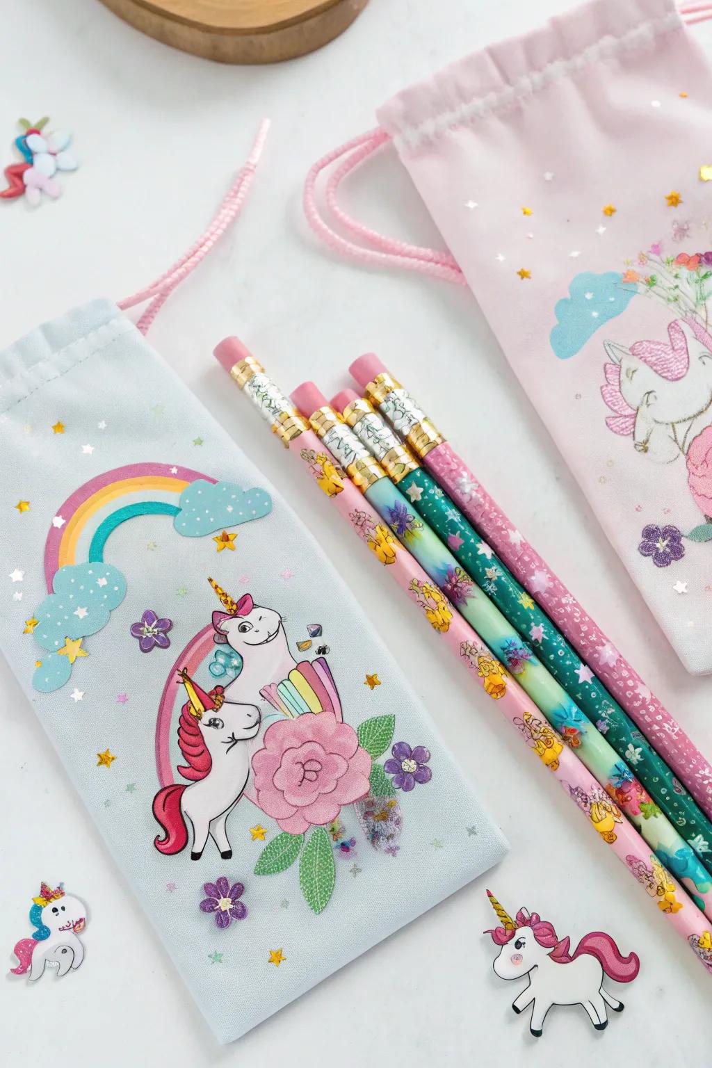 Practical equine-themed writing implements for youthful artists.