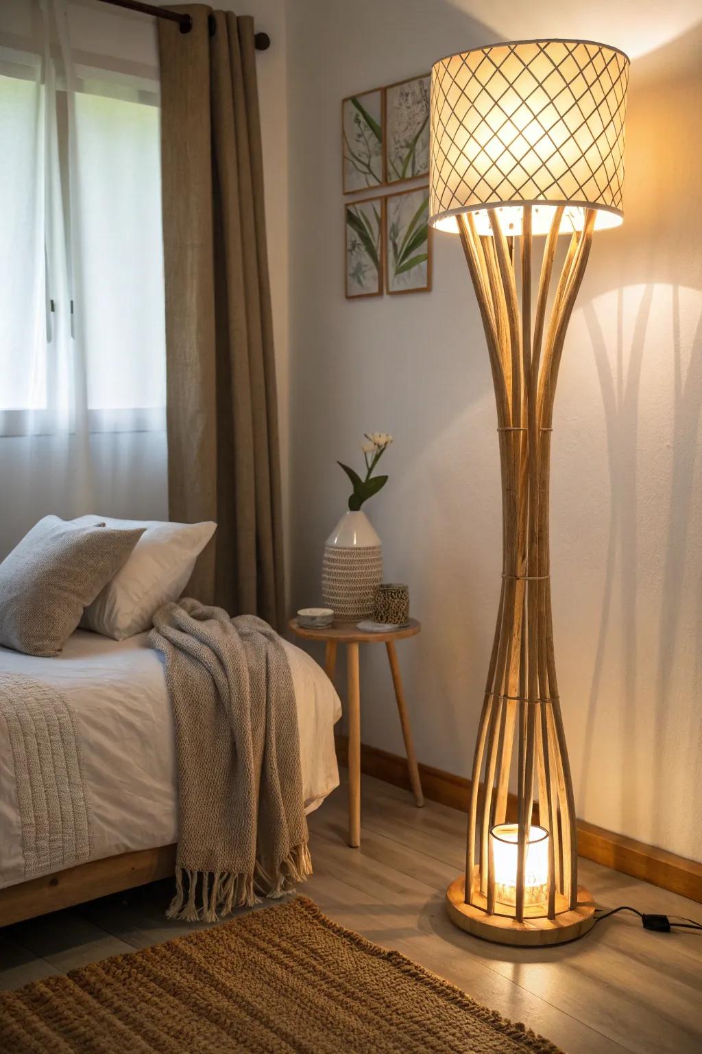Embrace sustainability with a reed lamp.
