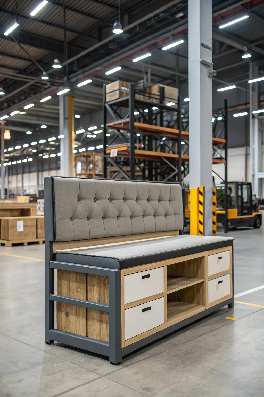 Multi-use furniture enhances available space and practicality.