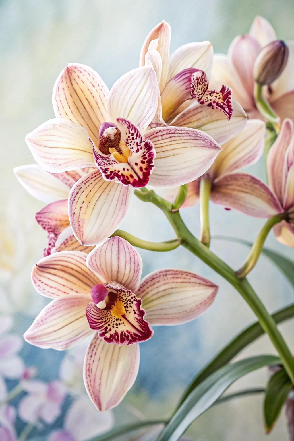 Elegant orchids imbuing any space with luxury and sophistication.