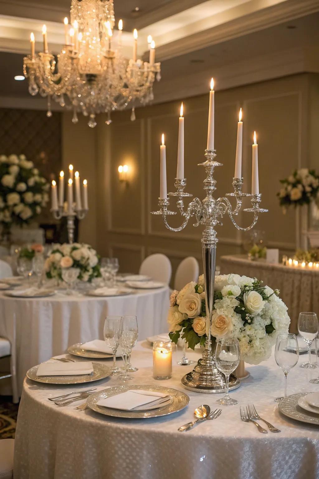 Candle holders add a dash of charm and beauty.
