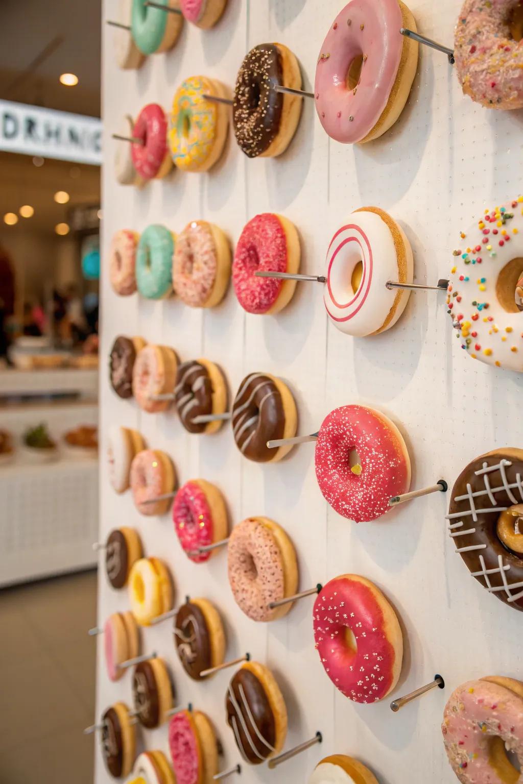 A ring cake gallery that delights and entertains guests.