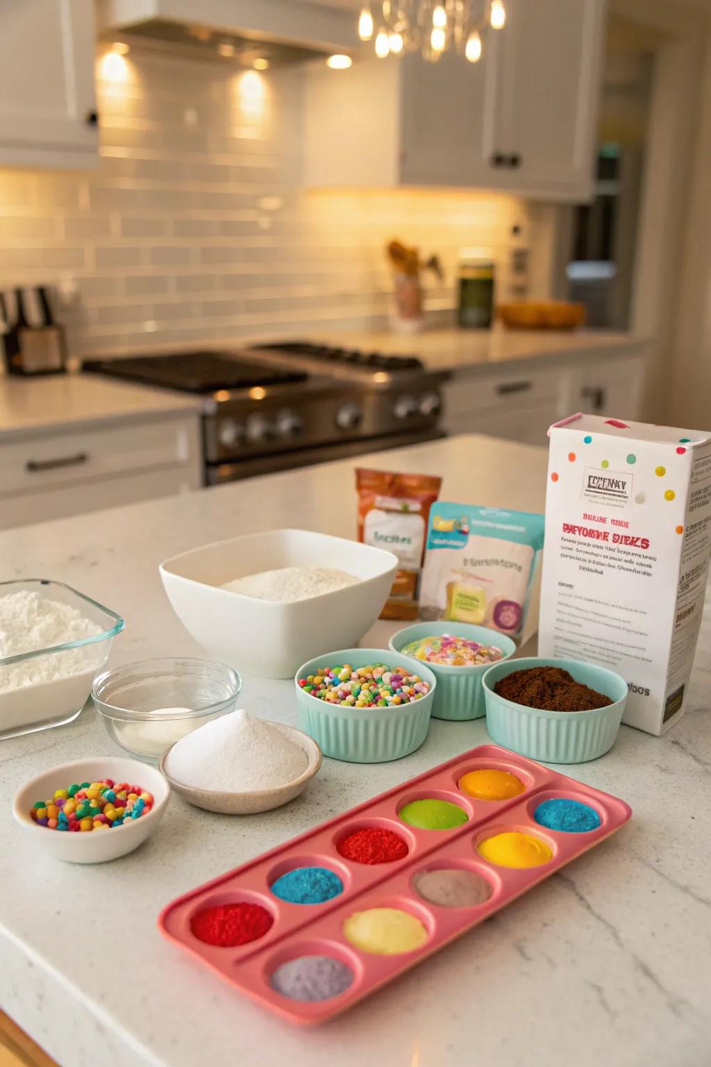 A sweet treat with a craft dessert creation.