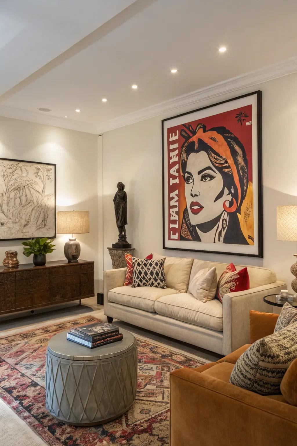 A focal point injects drama and interest within your space.