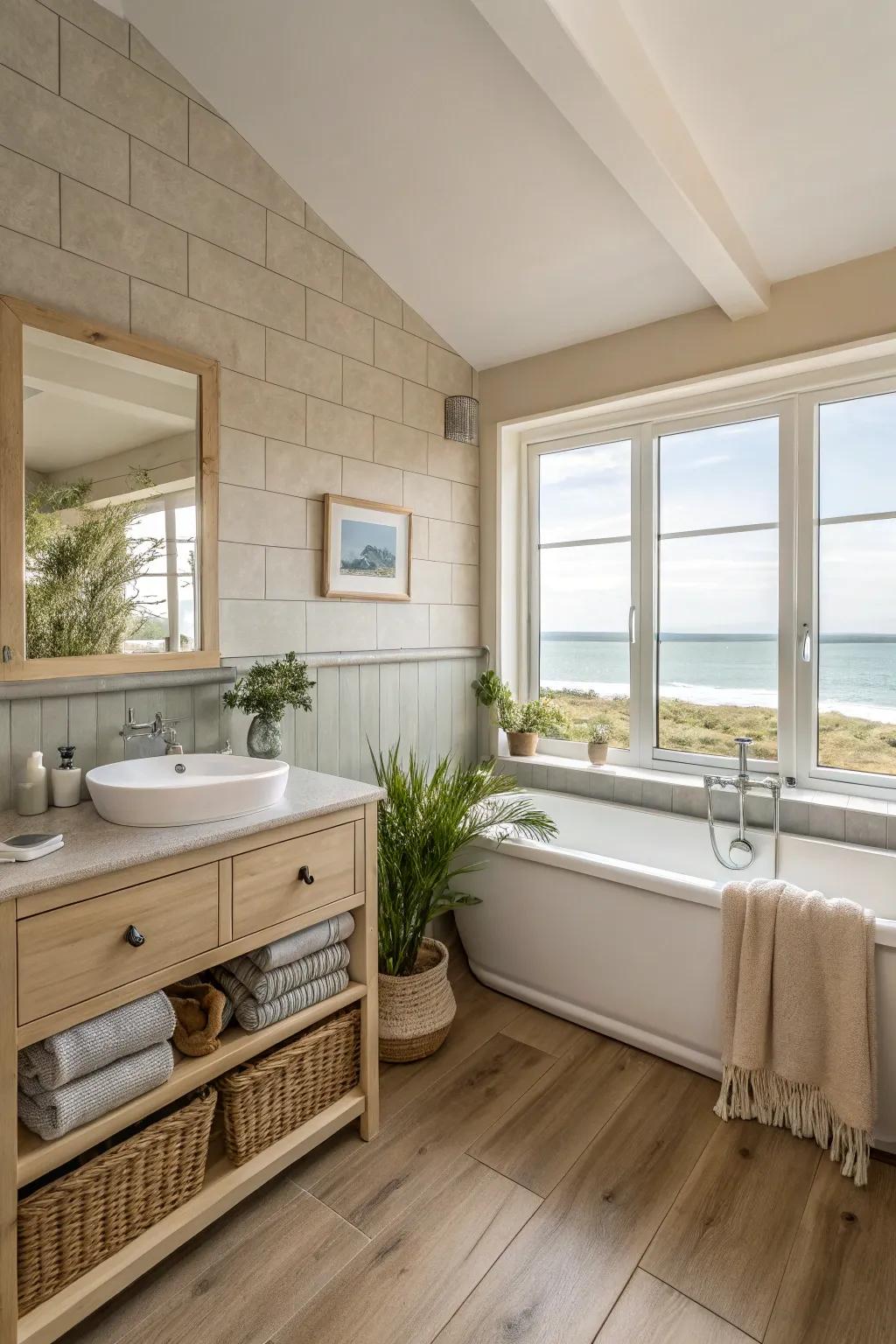 A neutral palette sets a tranquil stage.
